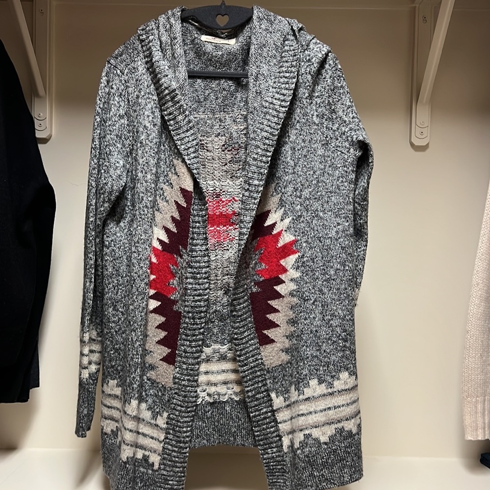 Large Cardigan with hood by Hollister